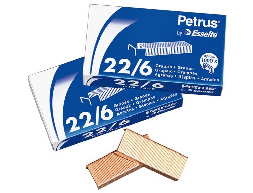 Agrafes petrus galvanizado 26/6 caixa 1000 unidades , Petrus , 12701 , 8411772557111